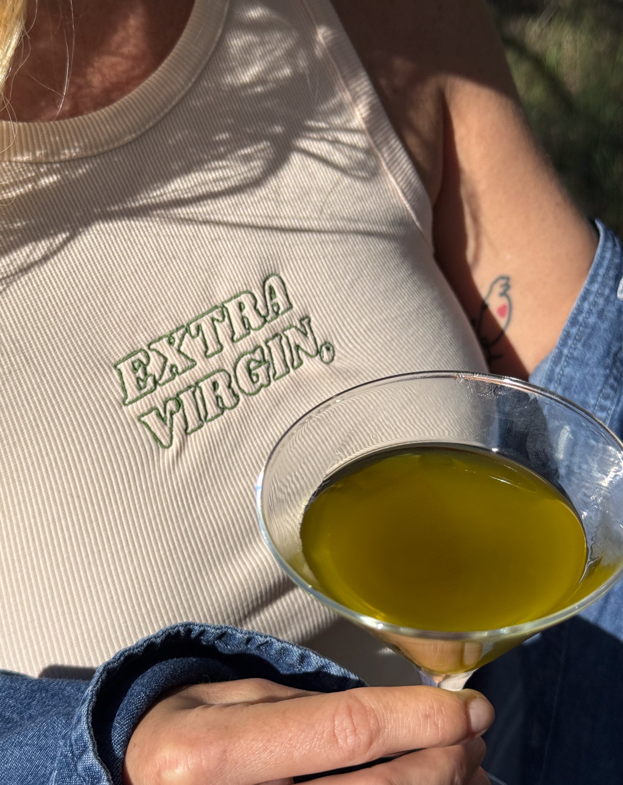 extra virgin fitted tank *limited edition