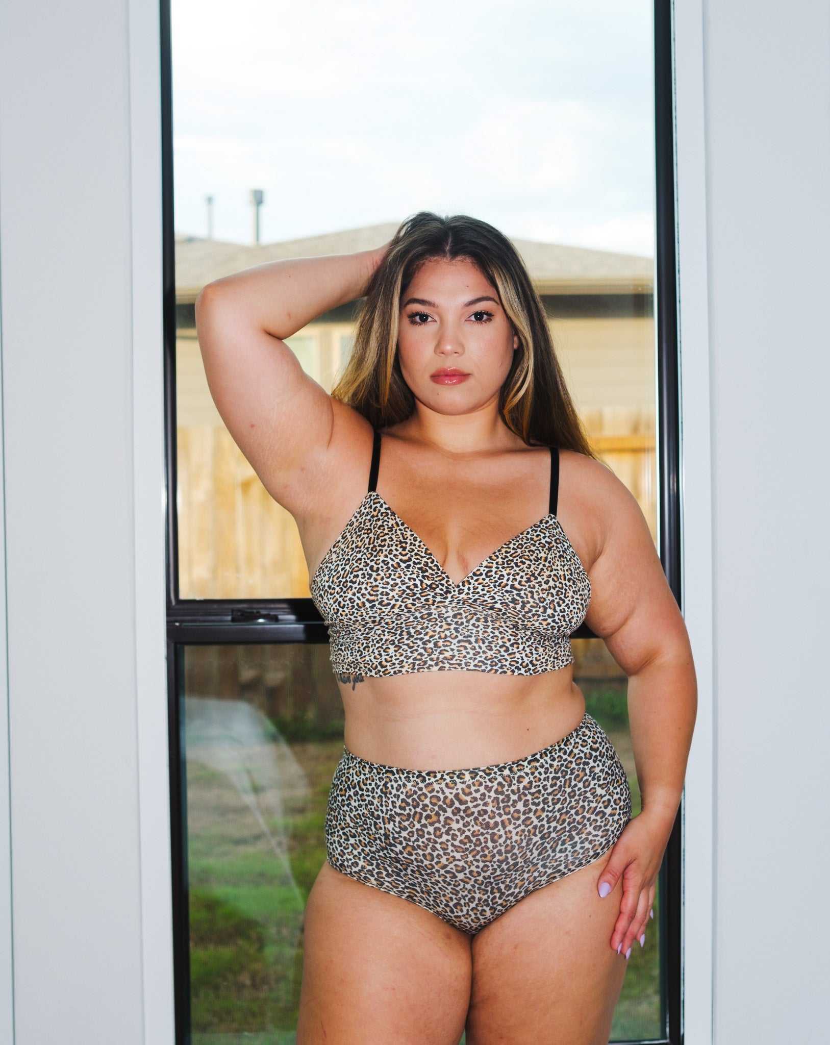 leopard bralet